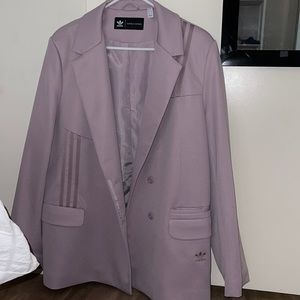Adidas Lilac Oversized Blazer, Large